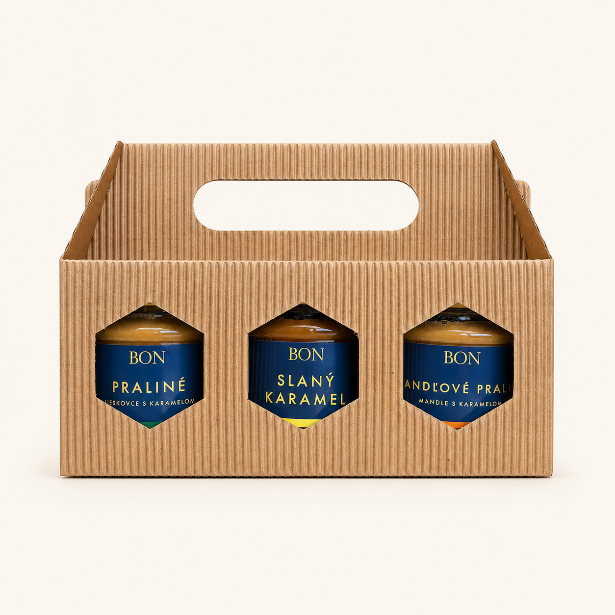 BON TRIO - Slaný karamel & Praliné & Mandlové praliné